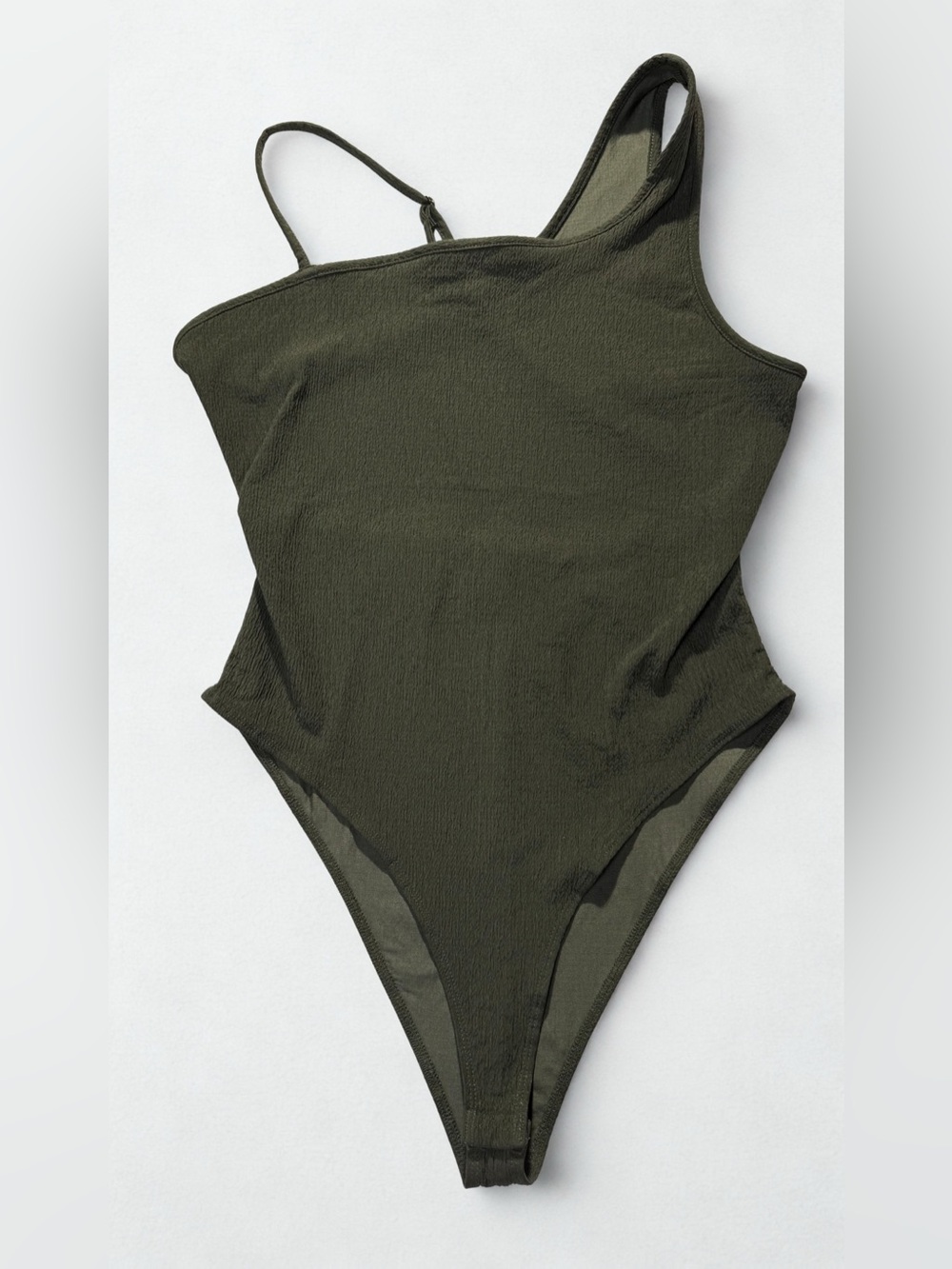 Wild Fable Women's Open Back Bodysuit -  olive green size L